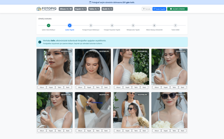 Müşteri Seçim Paneli