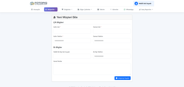 Müşteri Veritabanı Yönetimi