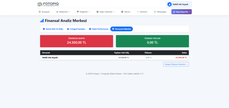 Personel Gider Yönetimi